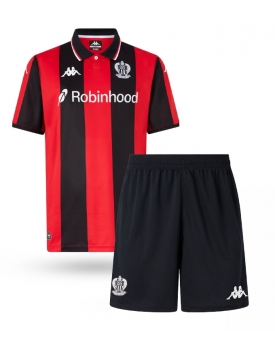 OGC Nice Maglia Gara Casa Repliche 2025-26 Bambino Maniche Corte OGC Nice Maglia Gara Casa Repliche 2025-26 Bambino Maniche Corte